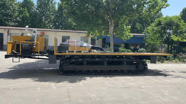 20-Tonnen-Kettentr&auml;ger-Raupenketten-Flachtransporter-LKW-Kipper
