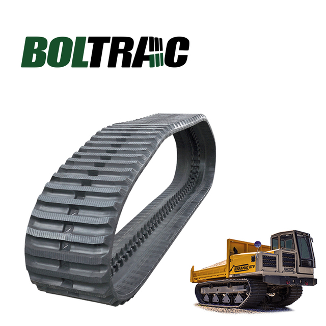 Jalur Karet Dumper BOLTRAC 600Mm 700Mm 800Mm untuk Morooka MST660/1000/1500/2200/3000/4000/80/110