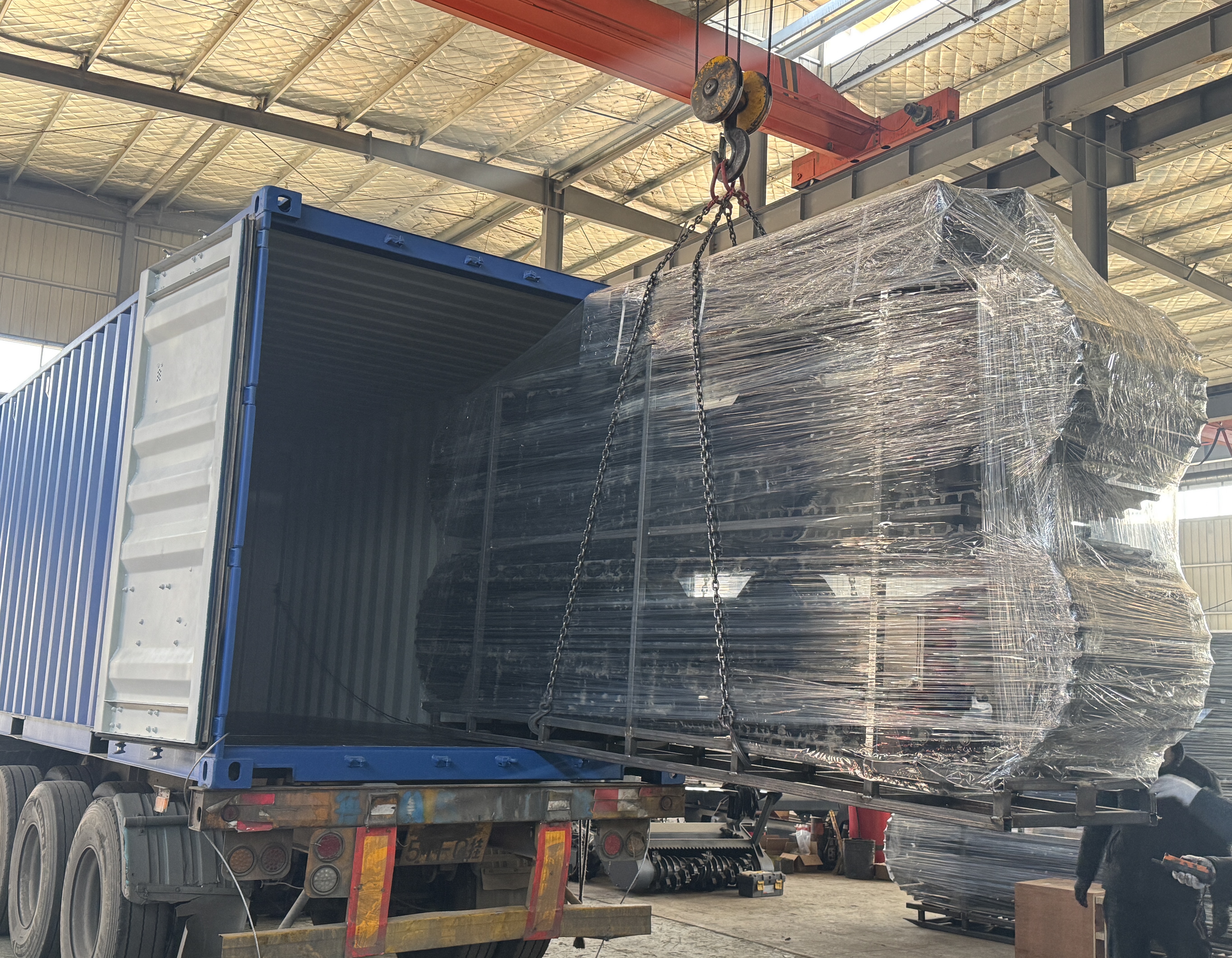 20GP Containertransport der Gleisgruppe